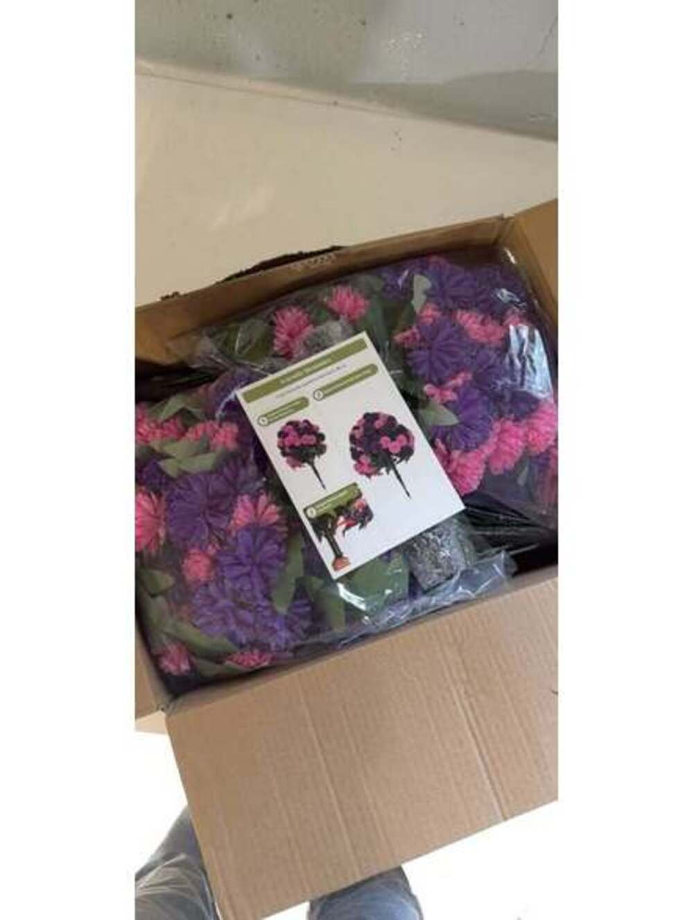 Purple Pink Artificial Flowers